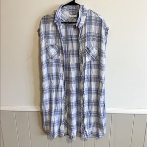 BLL Women’s Plaid Button Up Shirt Dress